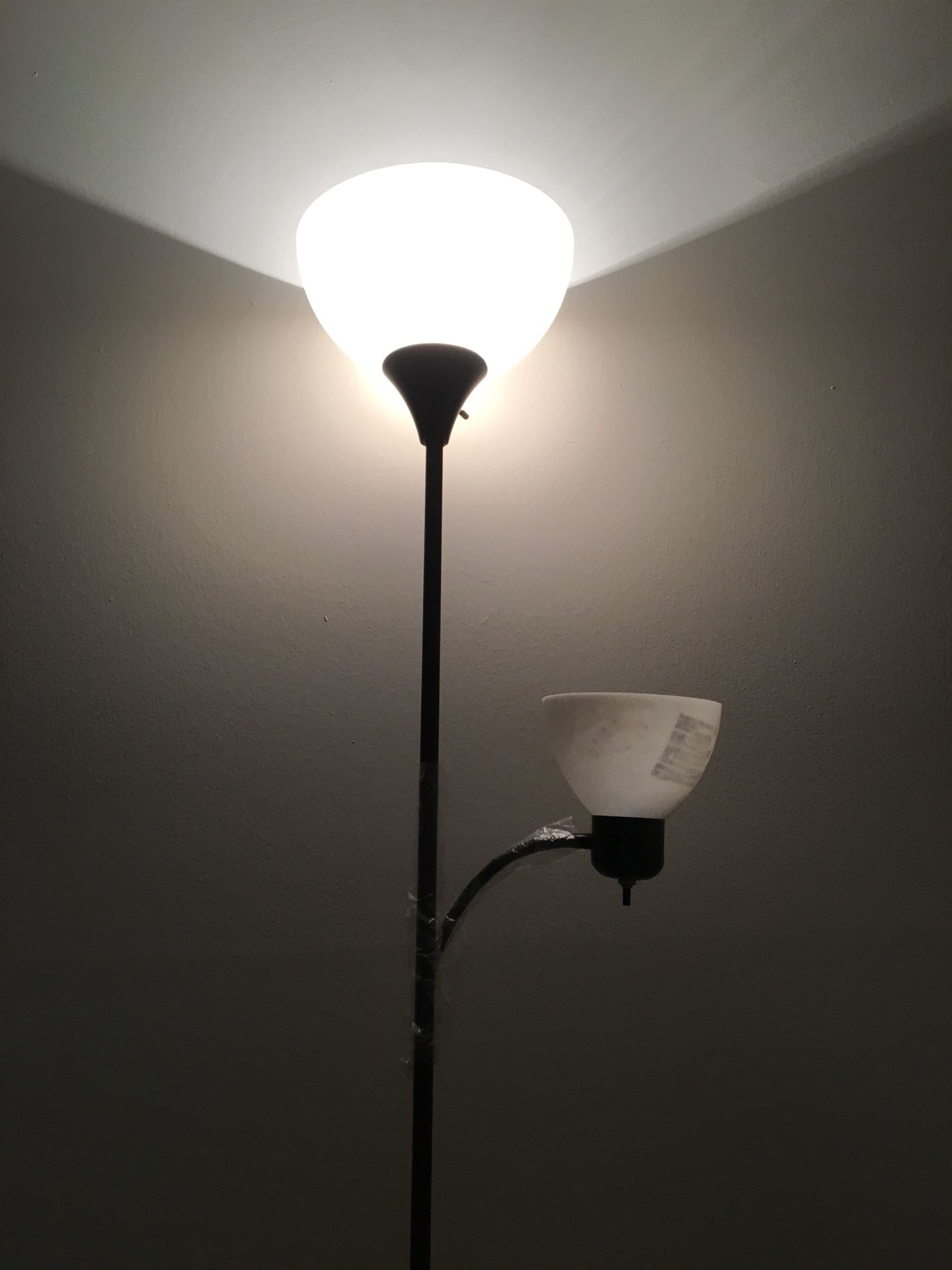 Floor lamp with reading lamp