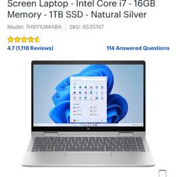 14 Inch I7 Full Hd Touch Screen Hp Envy Laptop