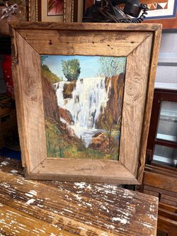 Painting/rustic picture/oil painting/rustic framed picture