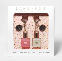Sand and Fog Bag Charm Perfume Oil Rollerball Set - Berries & Cream Vanilla Cake