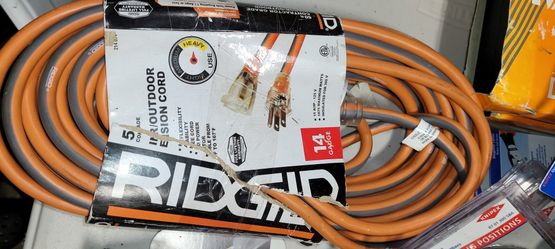 Rigid Heavy Duty Power Cord 50f