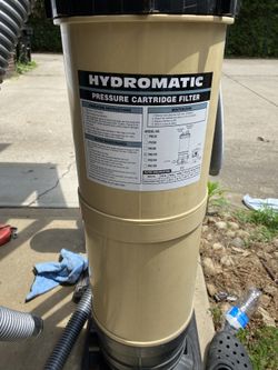 Pool Filter Cartridge Tower & 3 Filter Cartridges