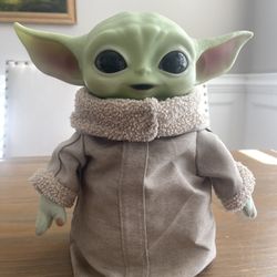 Star Wars Mandalorian Baby Yoda The Child Grogu Toy 11" Plush Hard Head Toy 2021