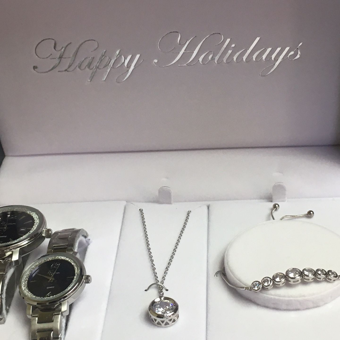 Men’s & woman’s watch set with necklace & bracelet