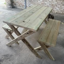 5ft Three Piece Picnic Table 