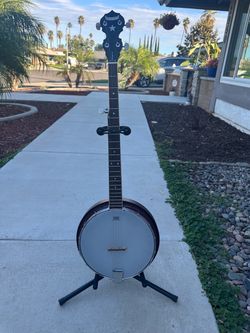 Rocky top hoedown red 5 string Banjo