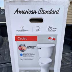 American Standard Cadet 12 in. Antimicrobial 2-Piece 1.28 GPF Single Flush Chair Height Round Toilet