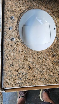 NEW 37" Natural Granite Bathroom Vanity Top with Sink – Fits 36" Cabinet