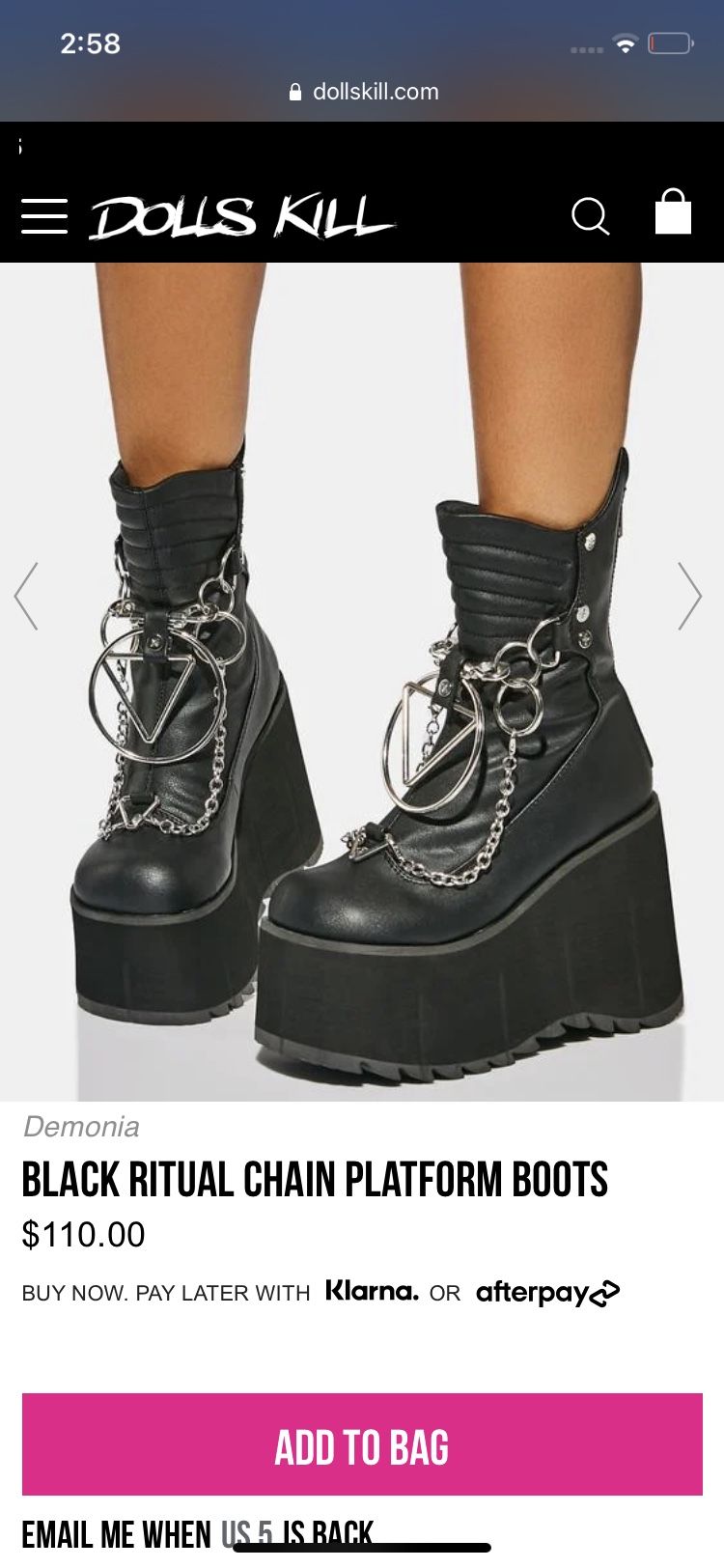 Dollskill demonia hotsell