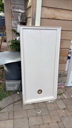 Onyx white left side shower pan