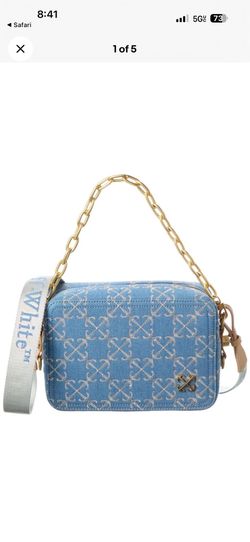 Off White medium bag denim purse