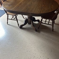 Wooden Table And Chairs 