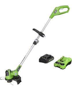 Greenworks 24V 12 Inch Cordless String Trimmer (Battery & Charger Incld) - Brand New!