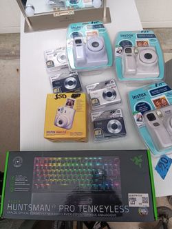 Cameras, gaming keyboard