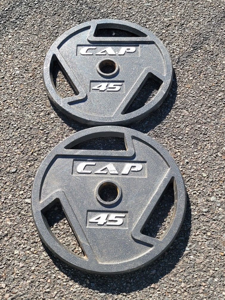 Olympic Grip Plates-45lbs Cash Only
