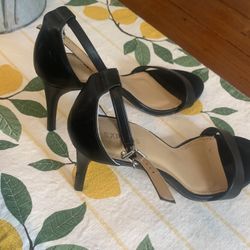 Express Black High Heel Sandals 