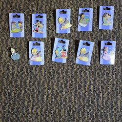 Precious Moments Disney Trading Pins x 10