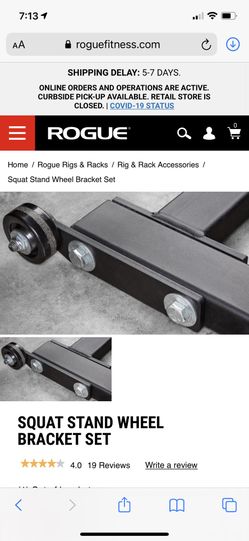 Rogue squat stand wheel bracket set new arrivals