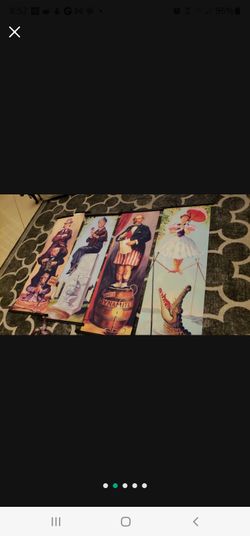 Disney Halloween Haunted Mansion Stretching Room Portraits Canvas Scrolls