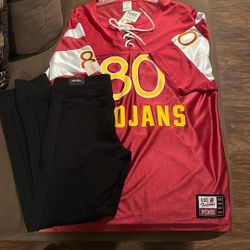 Victorias Secret -Pink USC Jersey + Legging Set Medium 