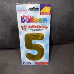 #5 Gold Foil Balloon