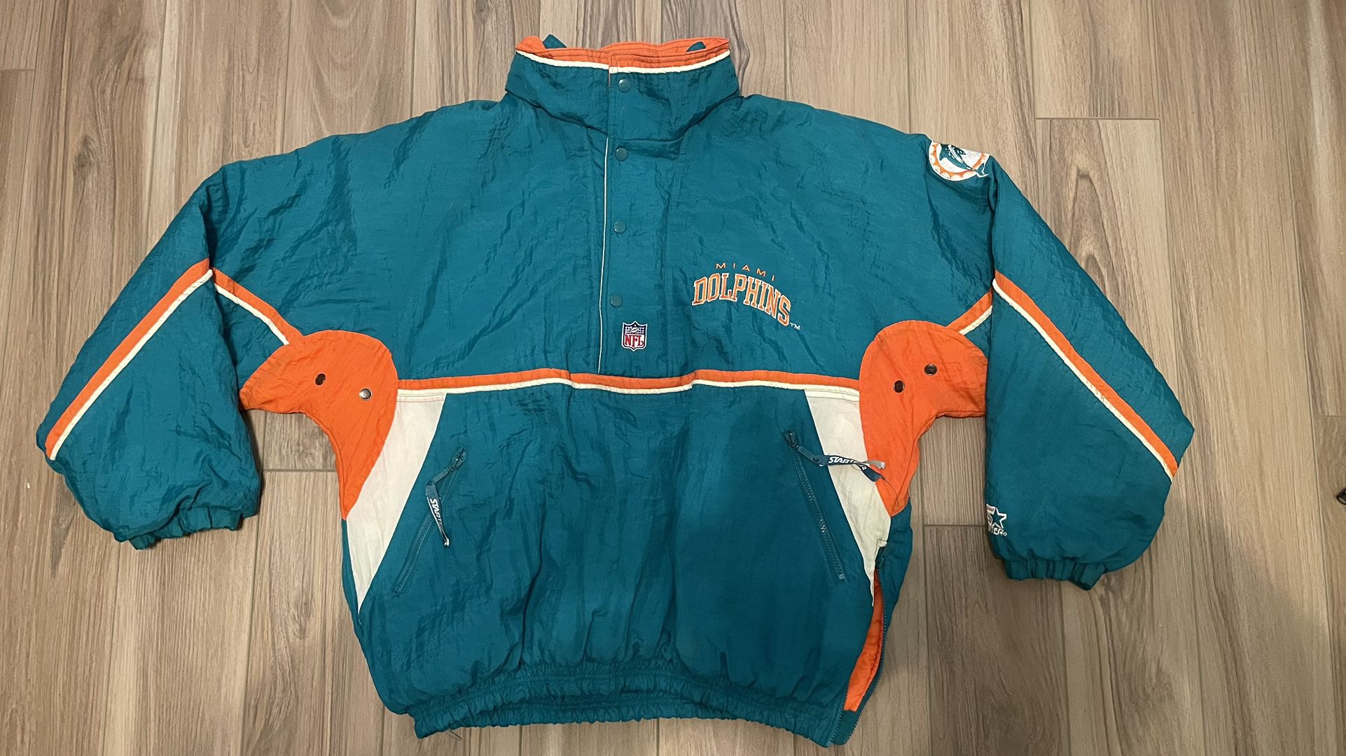 Vintage XL Miami Dolphins Starter Jacket.