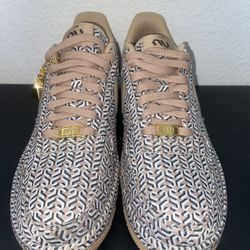 Womens Nike Air Force 1 LX Hemp Tan Patterned Size 8.5 w Box