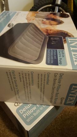 Queen blow up bed air mattress