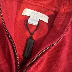 Burberry Zip Up Sweater