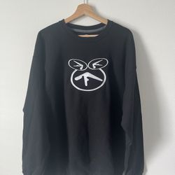 Vintage Aphex Twin Logo Crewneck Sweatshirt, Music Merch, Y2K, Rave Ambient