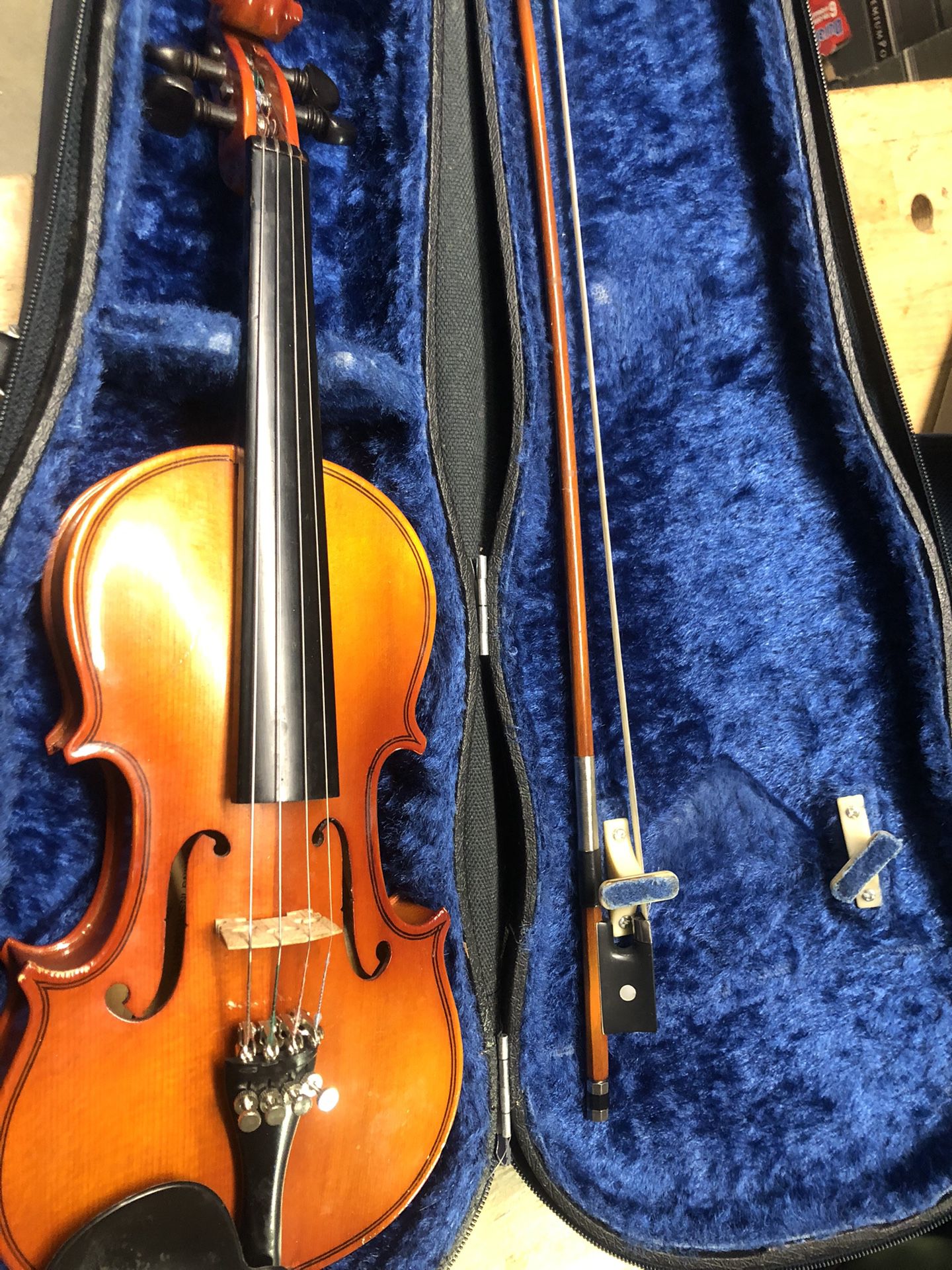1/8 Sized Violin K. Becker, with case and bow