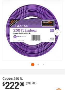 12/3   Romex wire