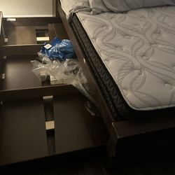 Bed And Bed Frame 