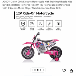 Girls motorcycle trike