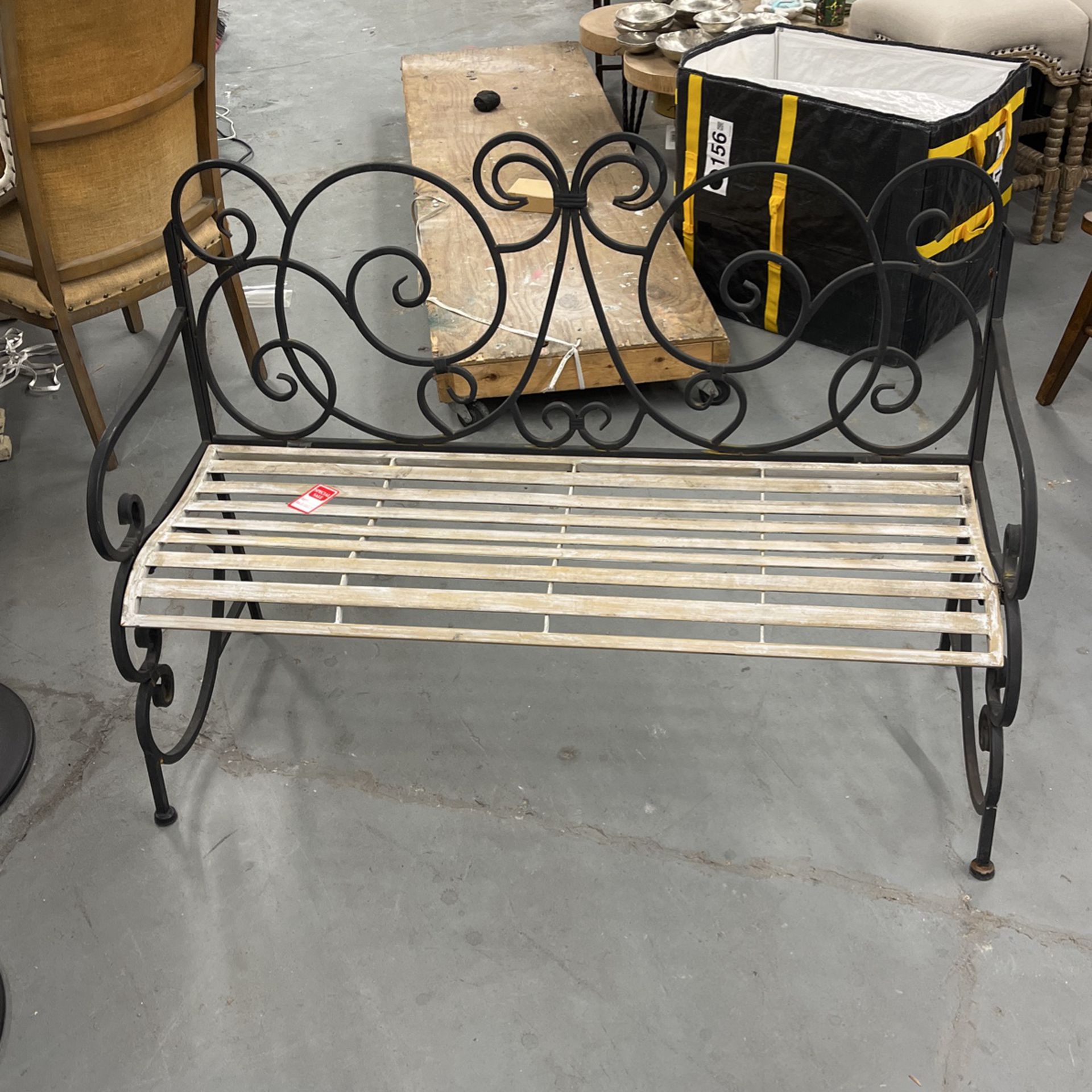 Metal And Wood Bench Low Price! 