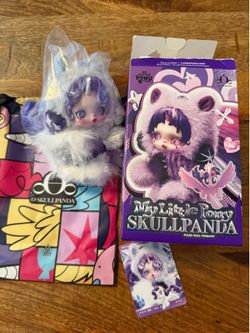 Skullpanda x My Little Pony Rarity Plush Keychain Doll