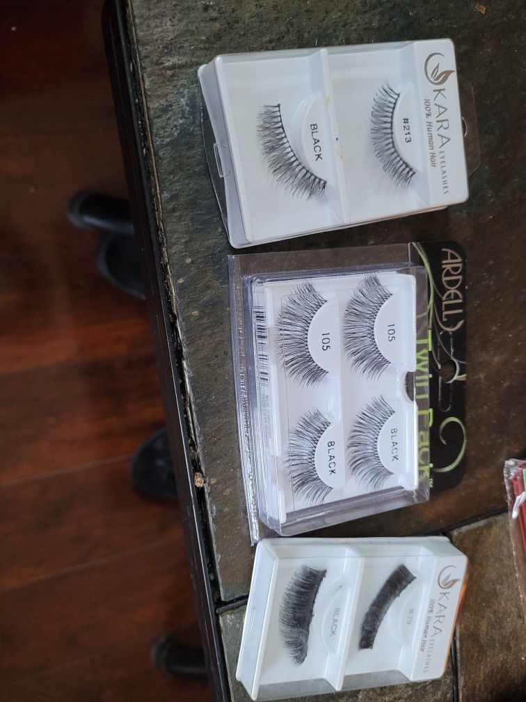 Eye Lashes 3 For 5.00 Different Looks!!
