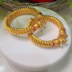gold plated bangals 