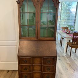 Gorgeous Vintage Walnut Secretary