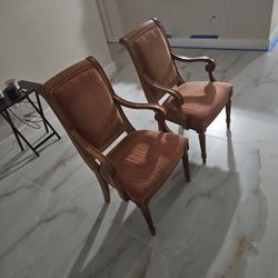 Traditional Ethan Allen Carved Dining Chairs (Set of 6)