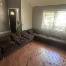 Brown Sectional