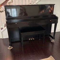 Hamilton Black Upright Piano 