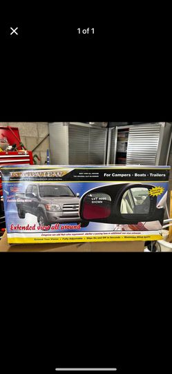 Clip on tow mirrors