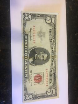 5 dollar red seal from 1963