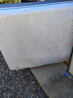 Queen Size Mattress with Headboard & Bed Frame – $150 OBO