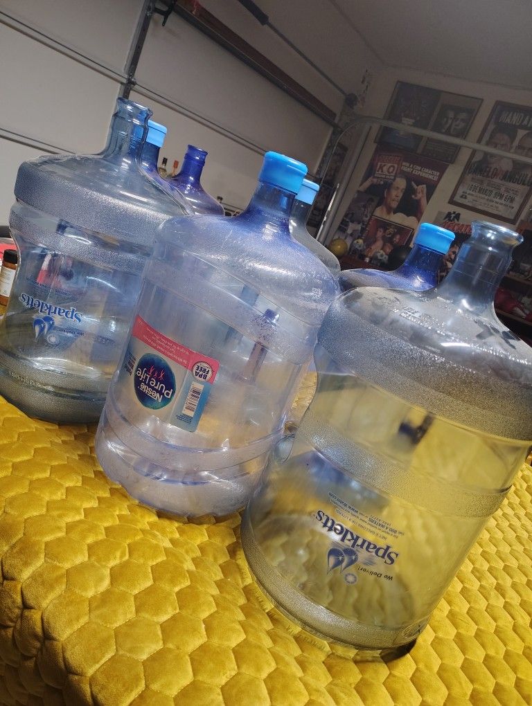 5 Gallon Water Jugs Bottles - $7 Each 
