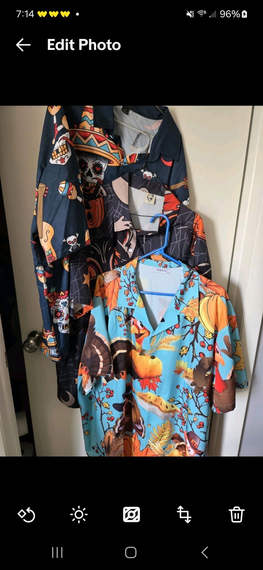 Hardaddy Button Front Holiday Graphic Shirts Size 3XL Lot of 4 Shirts