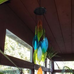 Retro Colored Glass Wind Chimes