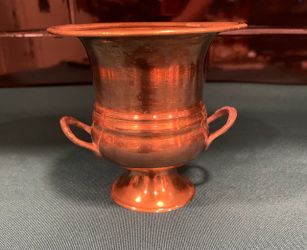 Lovely vintage small champagne/Urn style vessel with decorative handles