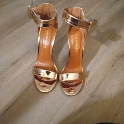 Silky Gold High Heels